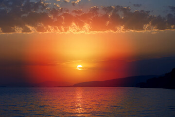 Photo of a beautiful sunset