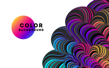 Modern abstract design background Rainbow Flow motion