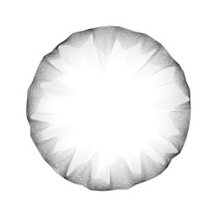 Abstract background with many particles. Optical illusion of distortion of space.