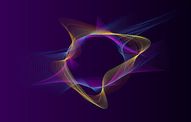 Round abstract colourful background