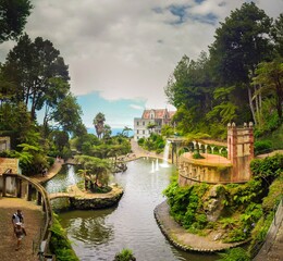 Fototapeta na wymiar One of the most beautiful botanical gardens in the world in Funchal, Madeira. 