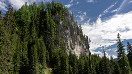 clouds over the mountains