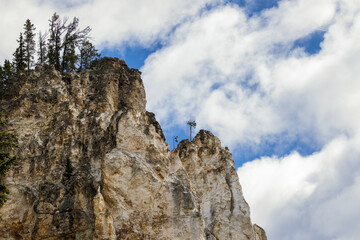 Mountain peak in Yellowstone.