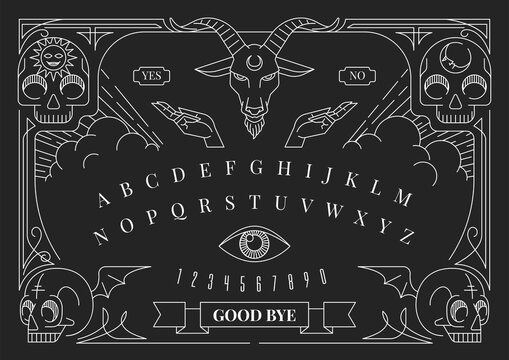 Ouija Board Illustration