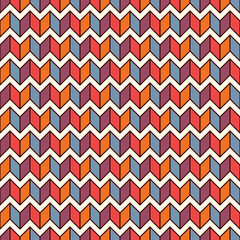 Seamless surface pattern with herringbone motif. Repeated chevrons wallpaper. Zigzag lines. Jagged triangular waves