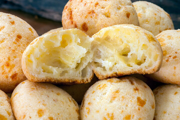 Brazilian snack, traditional cheese bread