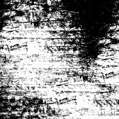 Grunge black and white. Monochrome texture of the old surface. Pattern of chips, scratches, cracks, dirt, wear. Vintage old surface