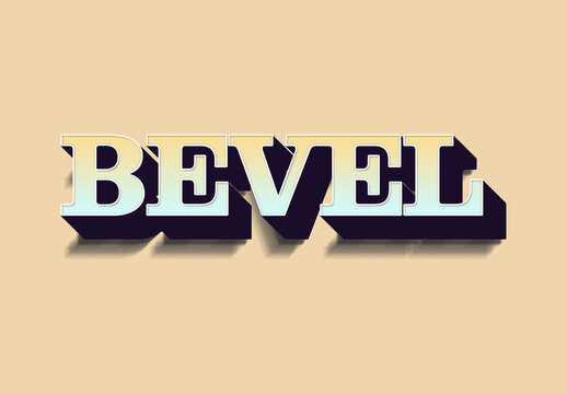3D Engraving Text Effect Mockup