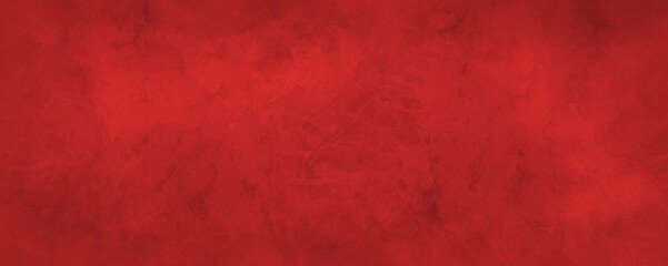 Red Christmas background with marbled grunge watercolor texture in abstract vintage painted paper design that is elegant and has old grungy texture