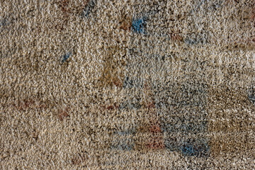 The wall is painted in different colors