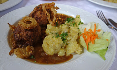 Meatloaf with Potato Salad