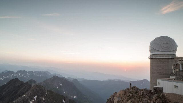 Timelapse video of Pic du Midi Observatory, Pyrenees, France