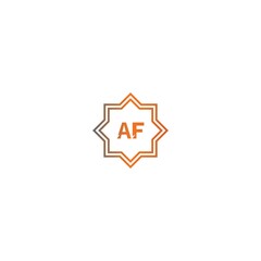 Square AF  logo letters design