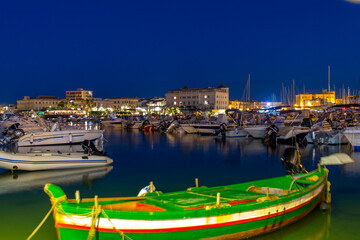 fishing boats in the harbor