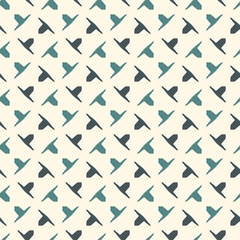 Geometric seamless pattern. Simple surface print. Puzzle shapes motif ornament. Minimal geo modern background