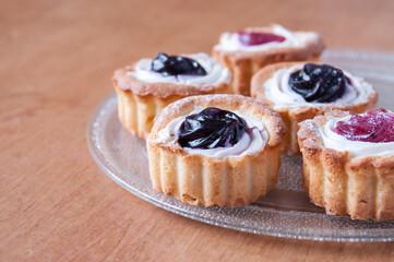 Cookies with jam, dessert on the table