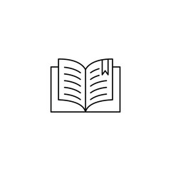 Book icon design vector template. Line style. EPS 10.
