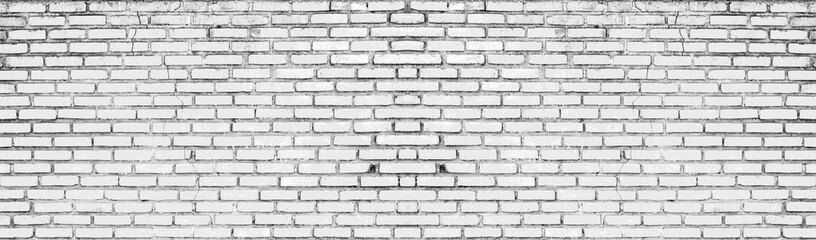 Abstract old white brick wall textured background