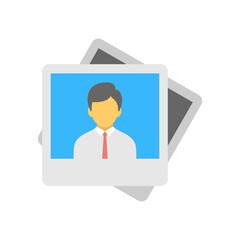 Image files icon in flat design style. Picture symbol. Photo sign.