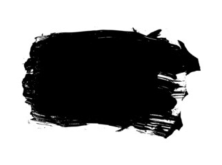 vector Black paint ink brush, brush strokes, brushes, lines, frames, grungy. Grungy brushes collection on white background