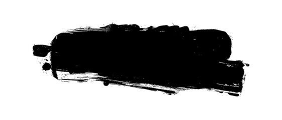 vector Black paint ink brush, brush strokes, brushes, lines, frames, grungy. Grungy brushes collection on white background