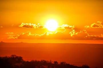 Sunset after the Sierra de San Luis