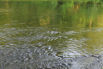 Flowing calm river