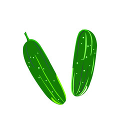cucumber isolated on white background