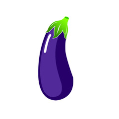 eggplant on a white background