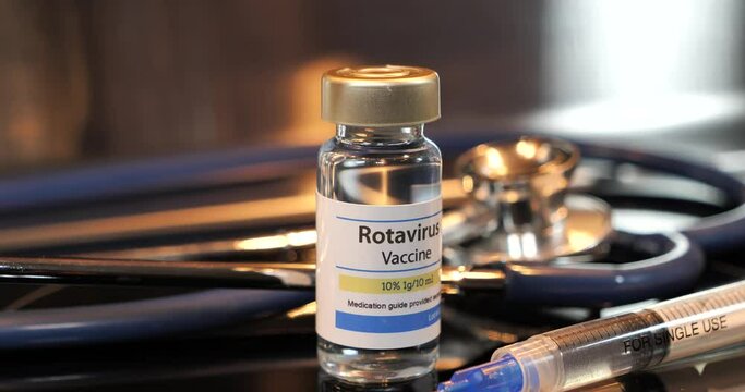 Vial of Rotavirus vaccine drug