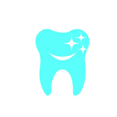 tooth on a white background