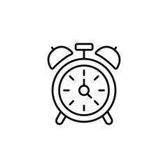 Time and clock icon, speed, alarm, restore, management, watch thin line symbols for web and mobile phone on white background - editable stroke vector illustration eps10