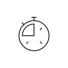Time and clock icon, speed, alarm, restore, management, watch thin line symbols for web and mobile phone on white background - editable stroke vector illustration eps10
