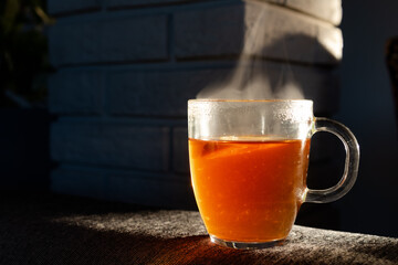 A cup of hot tea