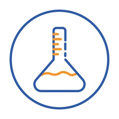 A flask illustration.