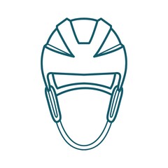 A hockey helmet illustration.