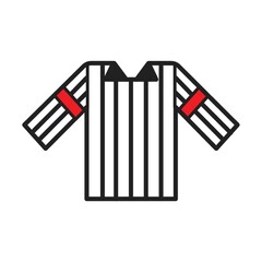 A referee shirt illustration.