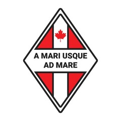 Obraz premium canada label