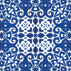 Traditional ornate portuguese azulejo.