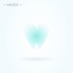 Dental Treatment and Tooth. Simple vector modern icon design illustration. EPS 10