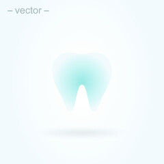 Dental Treatment and Tooth. Simple vector modern icon design illustration. EPS 10