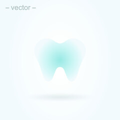 Dental Treatment and Tooth. Simple vector modern icon design illustration. EPS 10