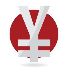 Obraz premium Yen symbol