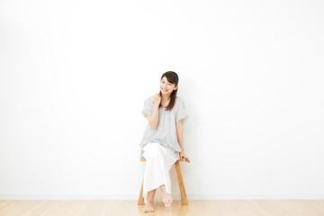 女性　笑顔