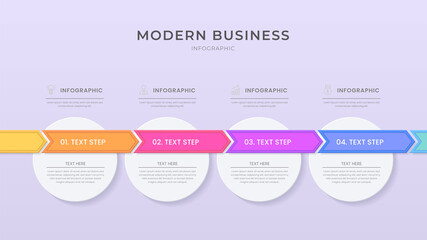 3D and paper cut style Infographic design organization chart process template with editable text.