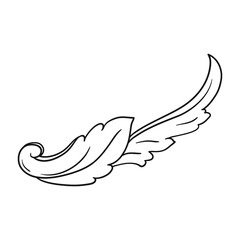 Classical baroque vector of vintage element for design. Decorative design element filigree calligraphy vector. You can use for wedding decoration of greeting card and laser cutting.