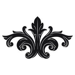 Classical baroque vector of vintage element for design. Decorative design element filigree calligraphy vector. You can use for wedding decoration of greeting card and laser cutting.