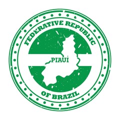 piaui map stamp