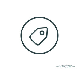 Price Tag Icon Vector Illustration Design. Line style. EPS 10