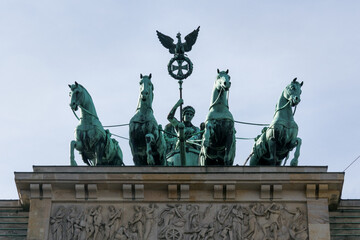 Obraz premium Sculpture of the Brandenburg Gate, Berlin